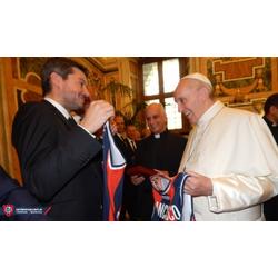 El Papa Francisco recibió a San Lorenzo