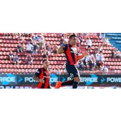 Cauteruccio: "Contento por mis goles y la entrega del equipo"