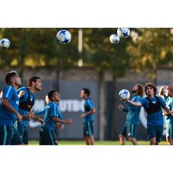 Concentrados para visitar a Gimnasia