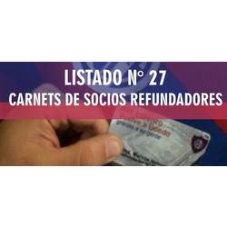Más carnets de Socios Refundadores
