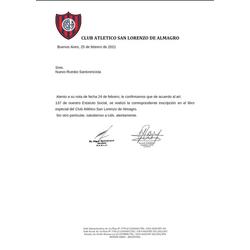Nuevo Rumbo Sanlorencista, habilitado