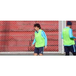 Primer entrenamiento de Corujo