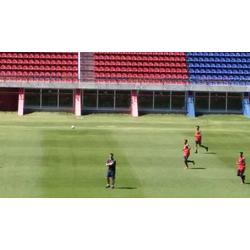 Guede mostró su esquema ofensivo en su primera práctica de fútbol